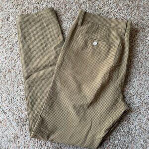 Travis Mathew Japan Exclusive Tan Checkered Pants